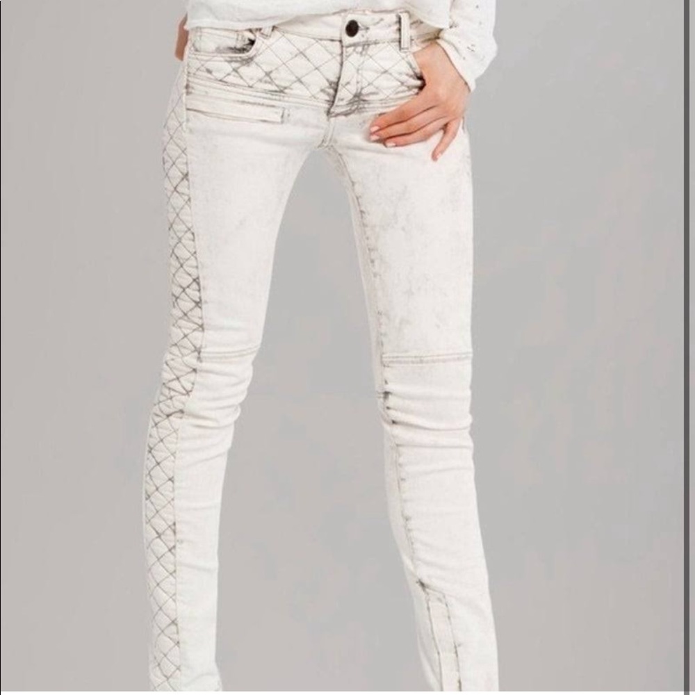 Maje Women's Quilted Jeans E14 Downtown Low-Rise